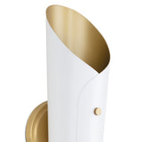 Vest Sconce (White and Natural Brass) Wall Sconces Regina Andrew