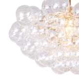 Bubbles Chandelier (Clear) Natural Brass Chandelier Regina Andrew