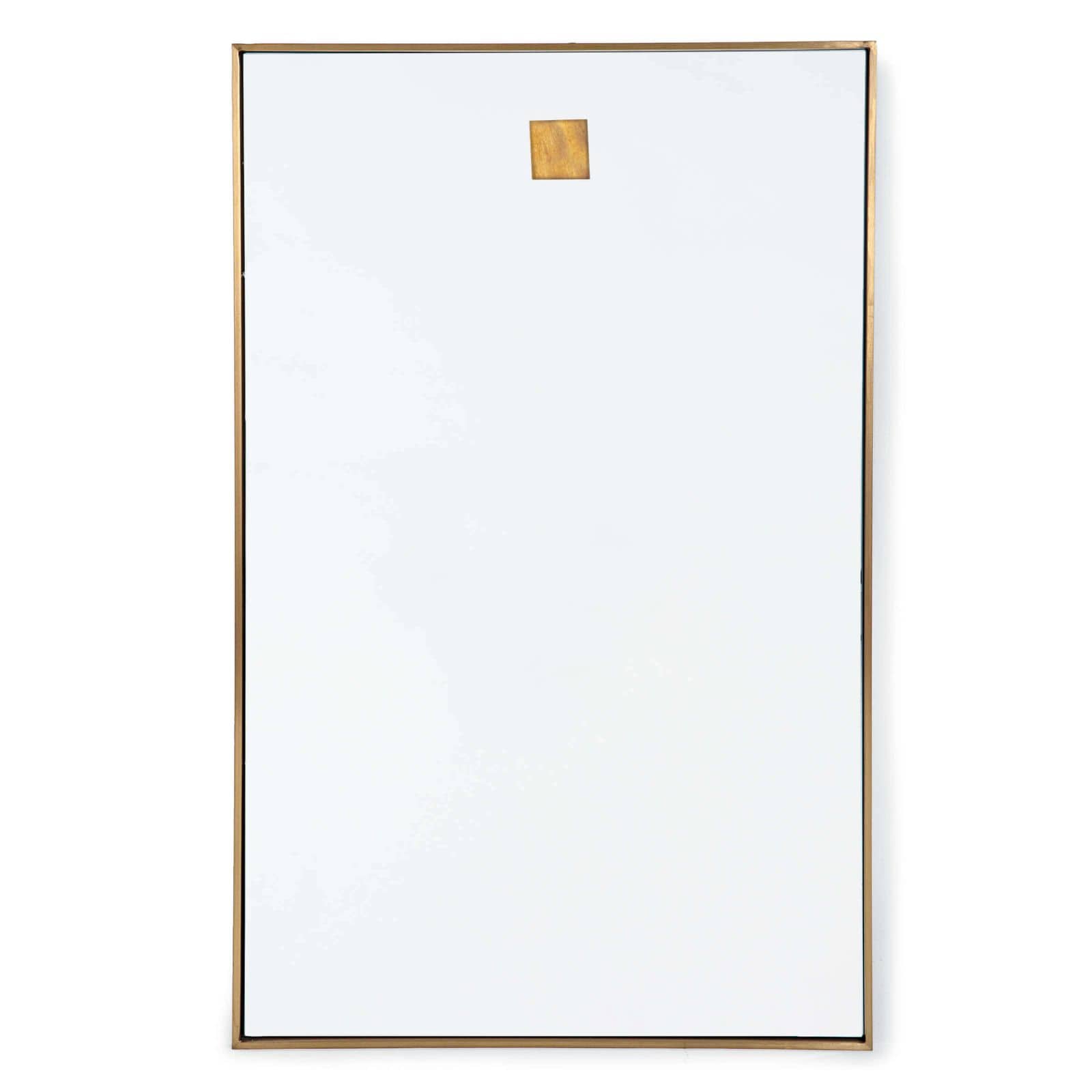Hanging Rectangle Mirror (Natural Brass) Mirrors Regina Andrew