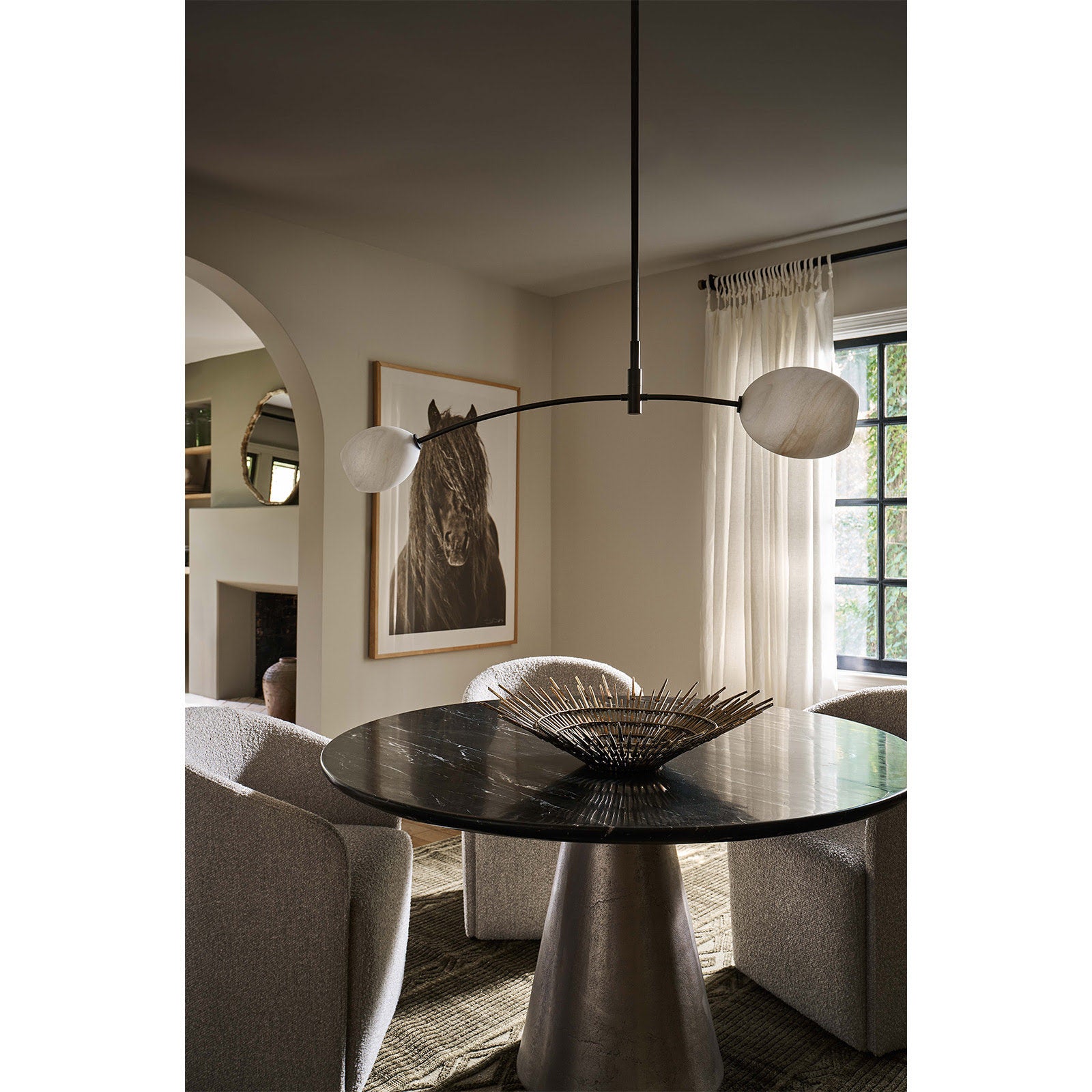 Artemis Pendant Single (Oil Rubbed Bronze with Alabaster Glass) Pendants Regina Andrew