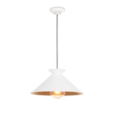 STORE FIXTURE - Viggo Pendant Small - White/Gold LIGHTING - store fixture Regina Andrew