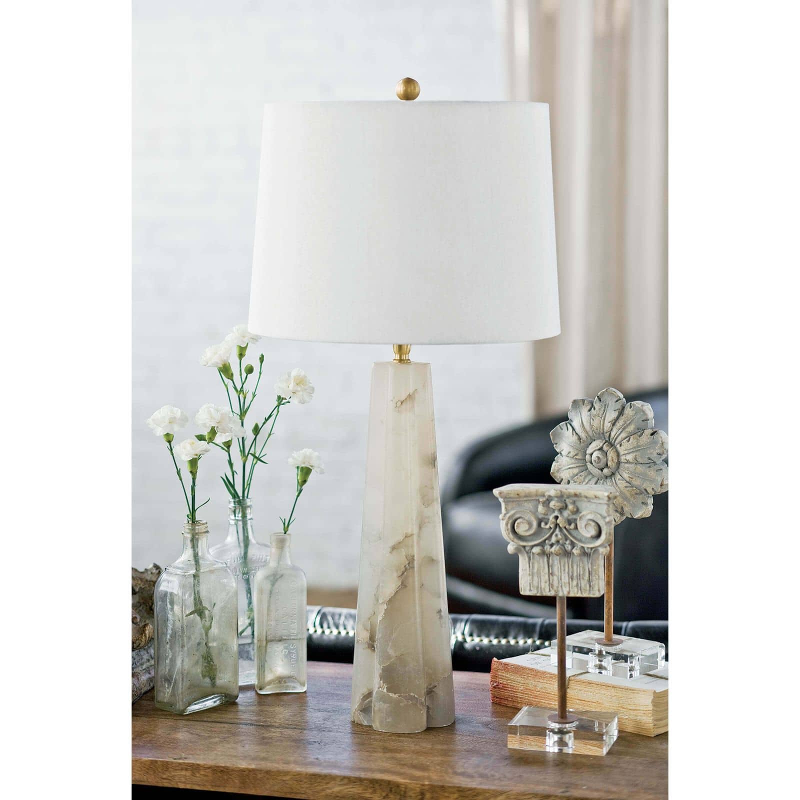 Quatrefoil Alabaster Table Lamp Small Table Lamps Regina Andrew