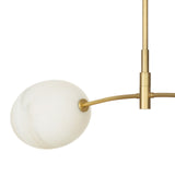 Artemis Pendant Double (Natural Brass with Alabaster Glass) Pendants Regina Andrew