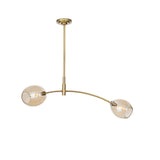 Artemis Pendant Double (Natural Brass with Champagne Glass) Chandelier Regina Andrew