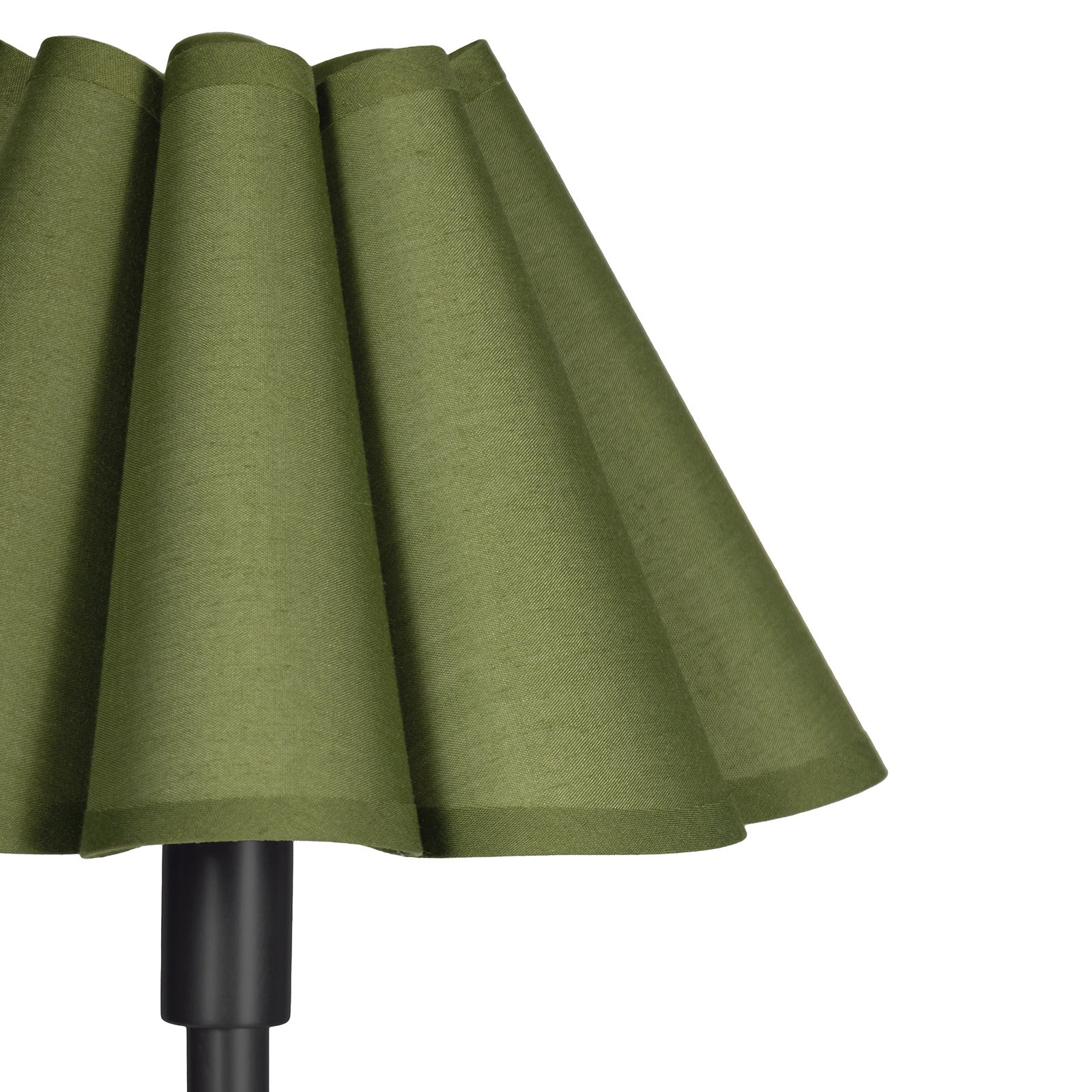 IN STORE - Polly Floor Lamp (Blackened Brass with Green Scalloped Shade) LIGHTING - in store Regina Andrew