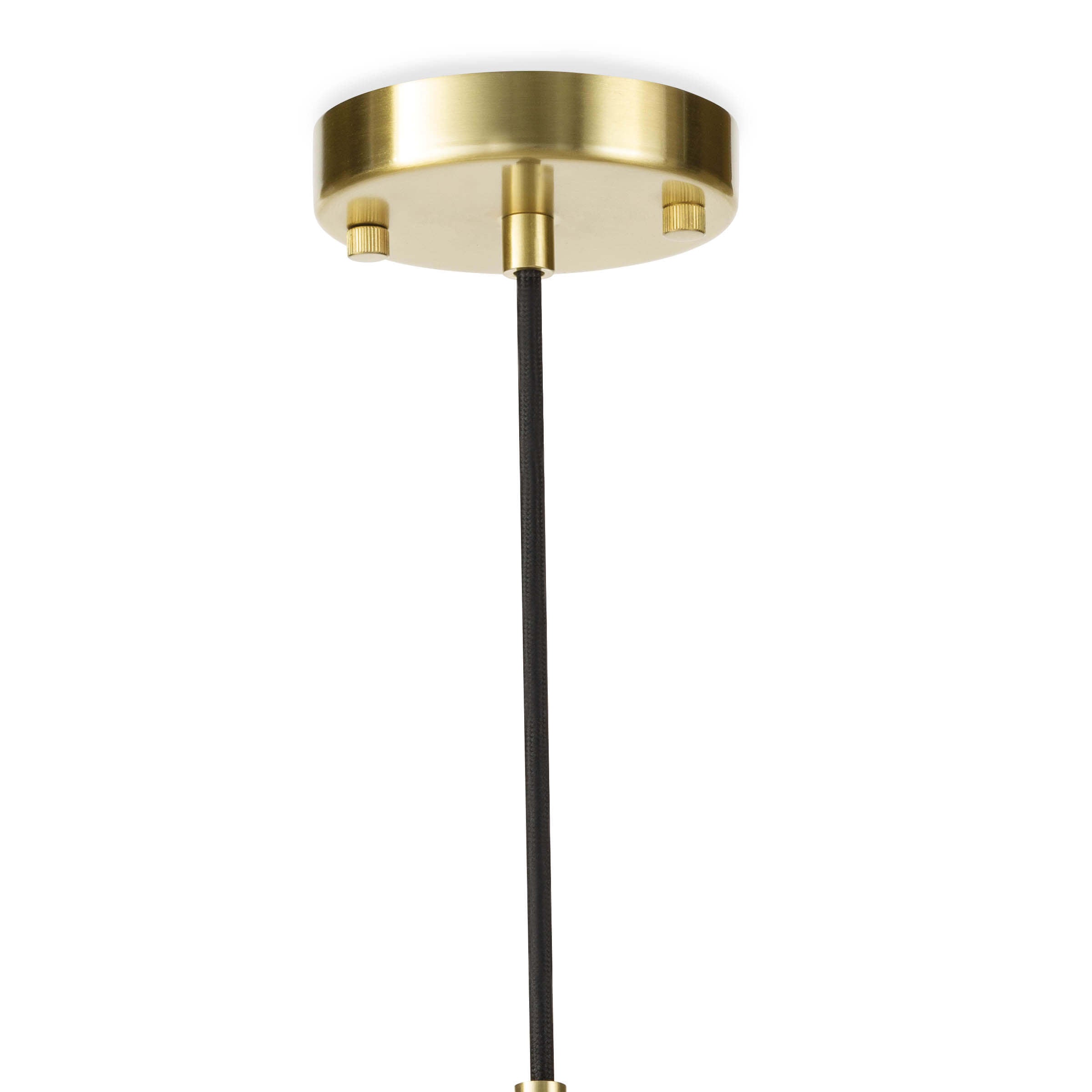 Hilton Pendant (White and Natural Brass) Pendants Regina Andrew