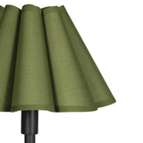 Polly Buffet Lamp (Blackened Brass with Green Scalloped Shade) Table Lamps Regina Andrew