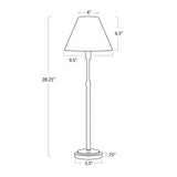 Polly Buffet Lamp (Natural Brass with Rattan Shade) Table Lamps Regina Andrew