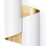 Folio Sconce (White and Gold) Wall Sconces Regina Andrew