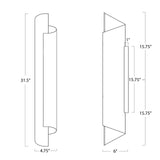 Flute Sconce (Natural Brass) Wall Sconces Regina Andrew