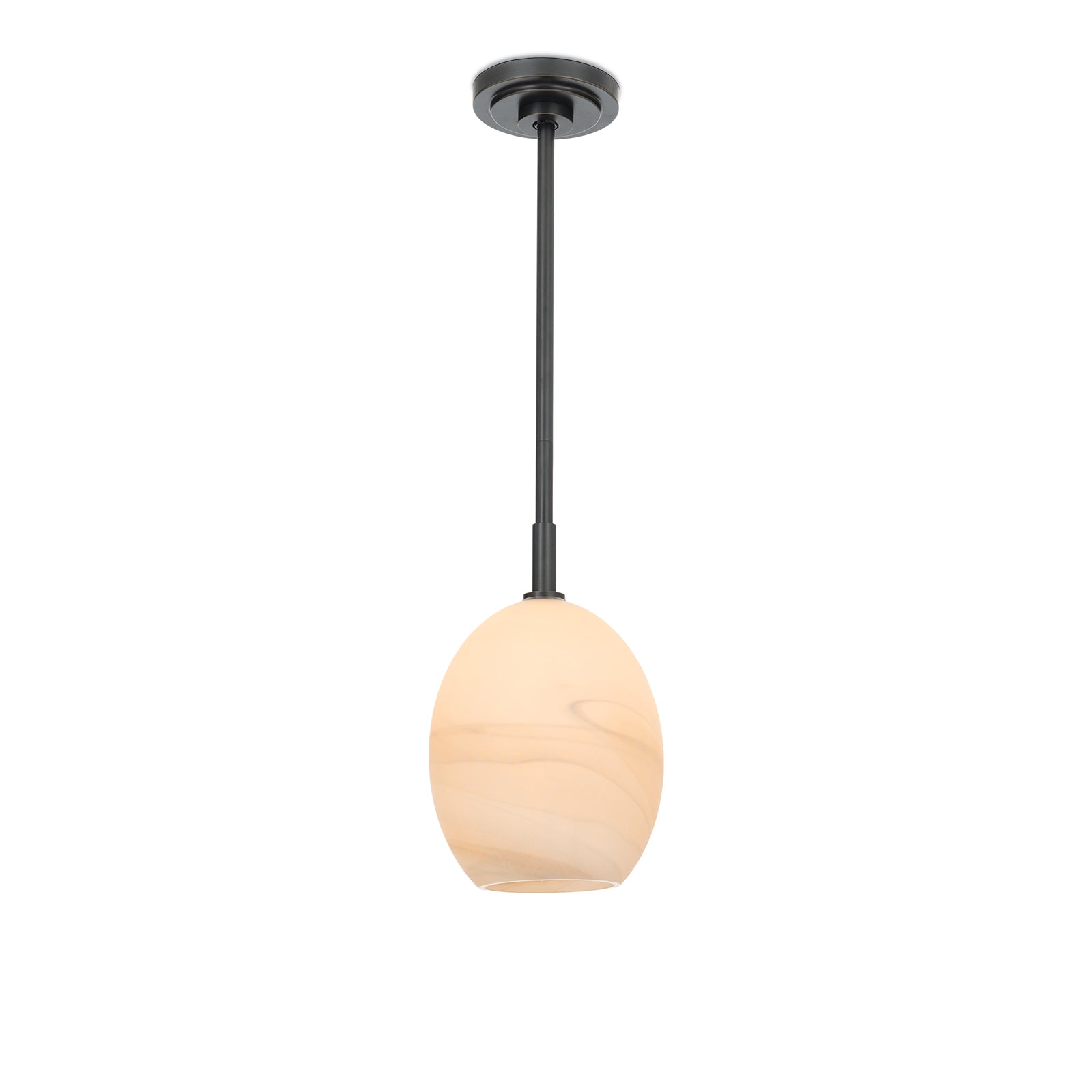 Artemis Pendant Single (Oil Rubbed Bronze with Alabaster Glass) Pendants Regina Andrew