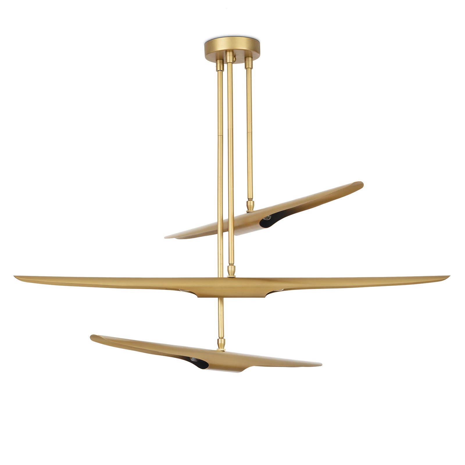 Concorde Chandelier (Natural Brass) Chandelier Regina Andrew