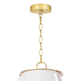French Maid Chandelier Large (White and Natural Brass) Chandelier Regina Andrew