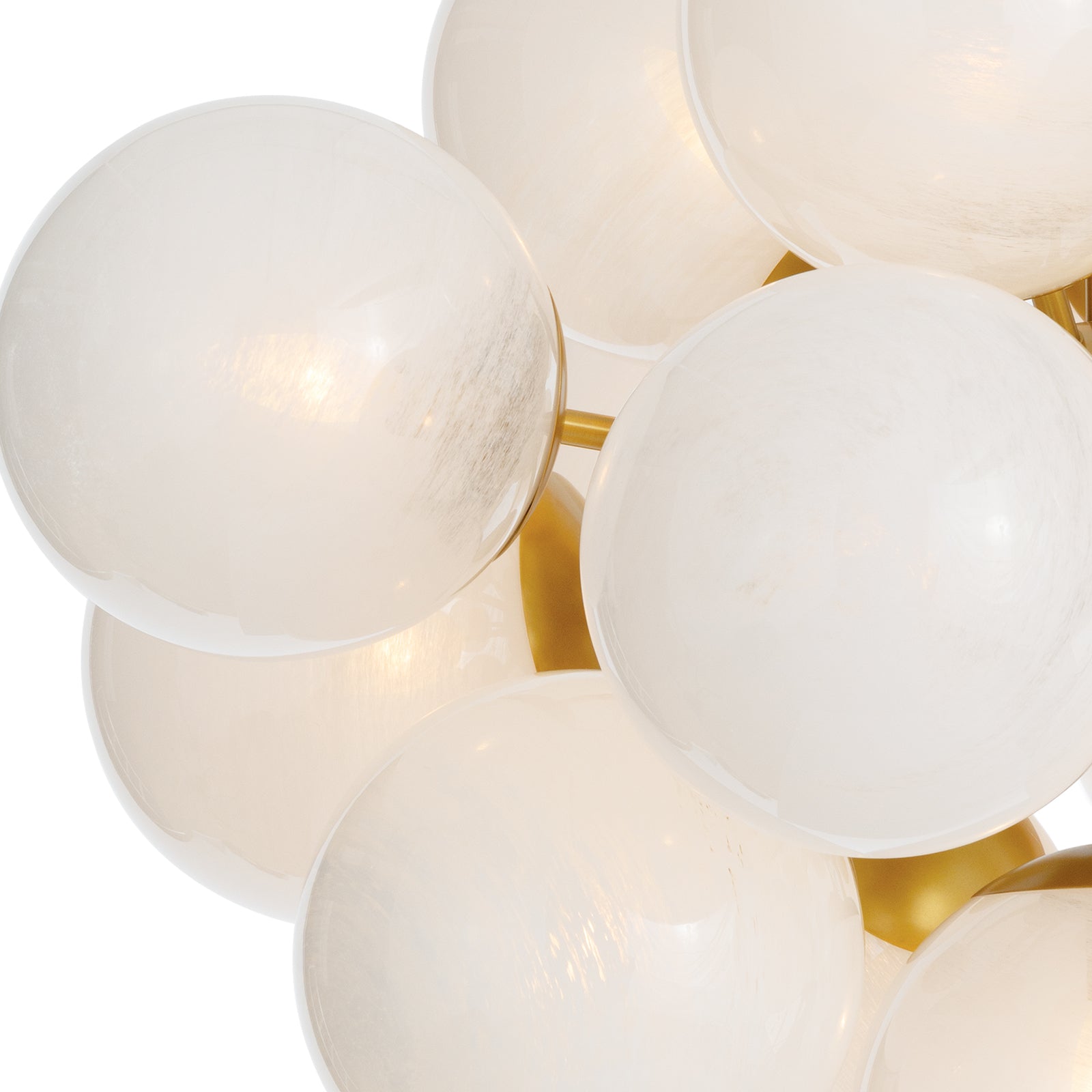 Shine Chandelier (Natural Brass with Swirl Glass) Chandelier Regina Andrew