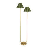 IN STORE - Polly Floor Lamp (Natural Brass with Green Scalloped Shade) LIGHTING - in store Regina Andrew