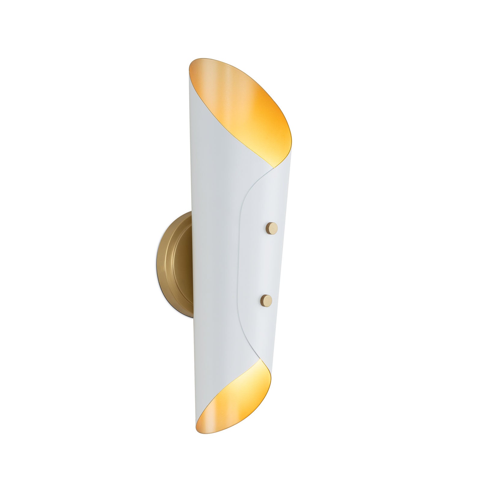 Vest Sconce (White and Natural Brass) Wall Sconces Regina Andrew