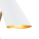 Vest Single Arm Sconce (White and Natural Brass) Wall Sconces Regina Andrew
