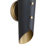 Vest Sconce (Blackened Brass and Natural Brass) Wall Sconces Regina Andrew
