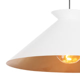 Viggo Pendant Large (White and Gold) Pendants Regina Andrew