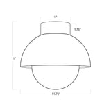 Montreux Flush Mount (Natural Brass) Flush Mount Regina Andrew