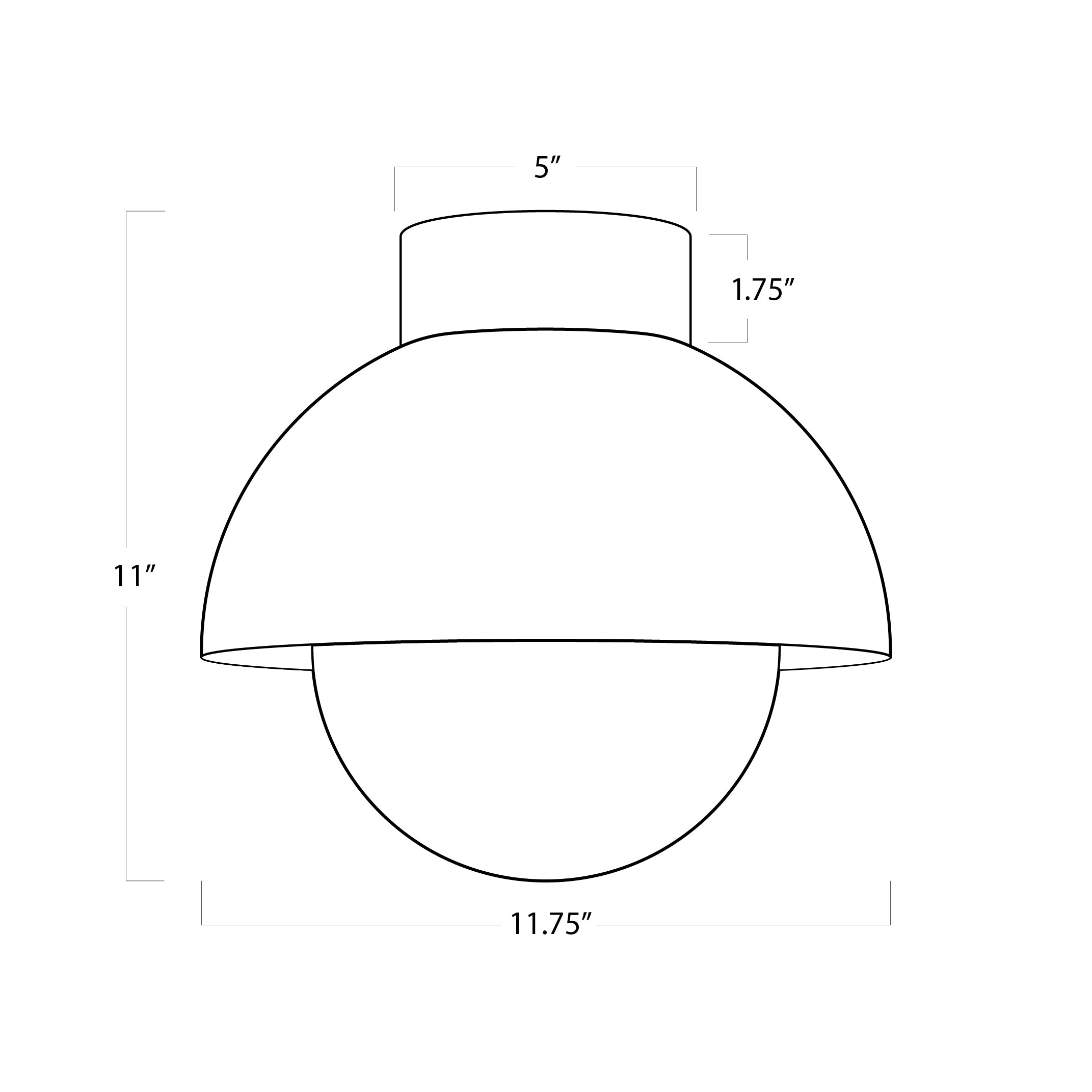 Montreux Flush Mount (Natural Brass) Flush Mount Regina Andrew