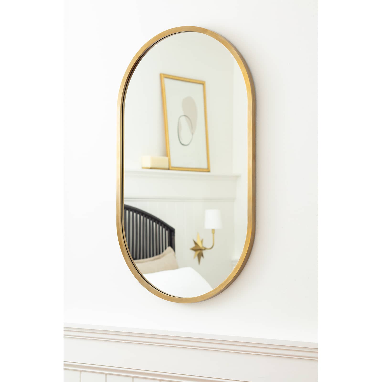 Canal Mirror (Natural Brass) Mirrors Regina Andrew