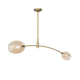 Artemis Pendant Double (Natural Brass with Champagne Glass) Chandelier Regina Andrew