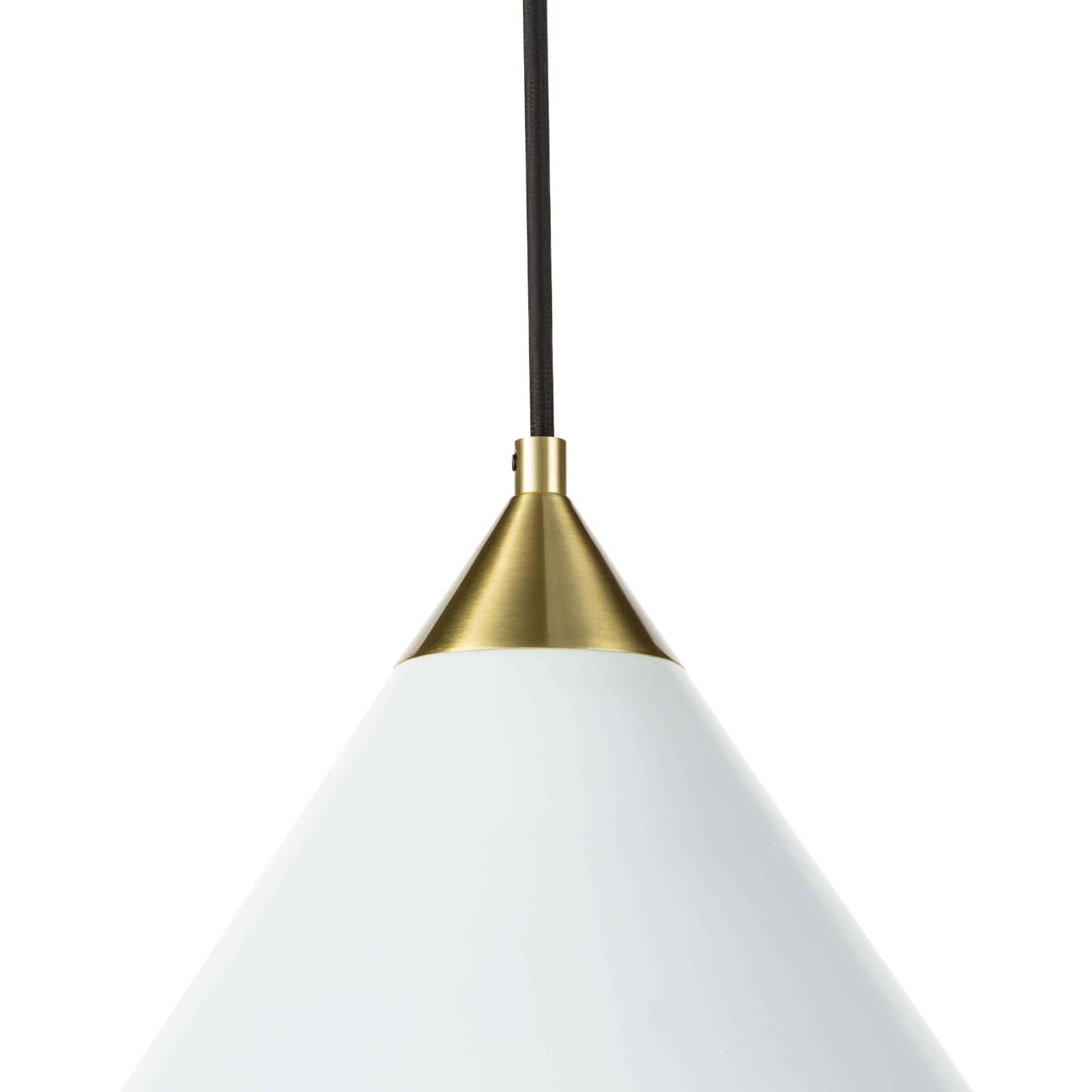 Hilton Pendant (White and Natural Brass) Pendants Regina Andrew