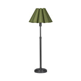Polly Buffet Lamp (Blackened Brass with Green Scalloped Shade) Table Lamps Regina Andrew