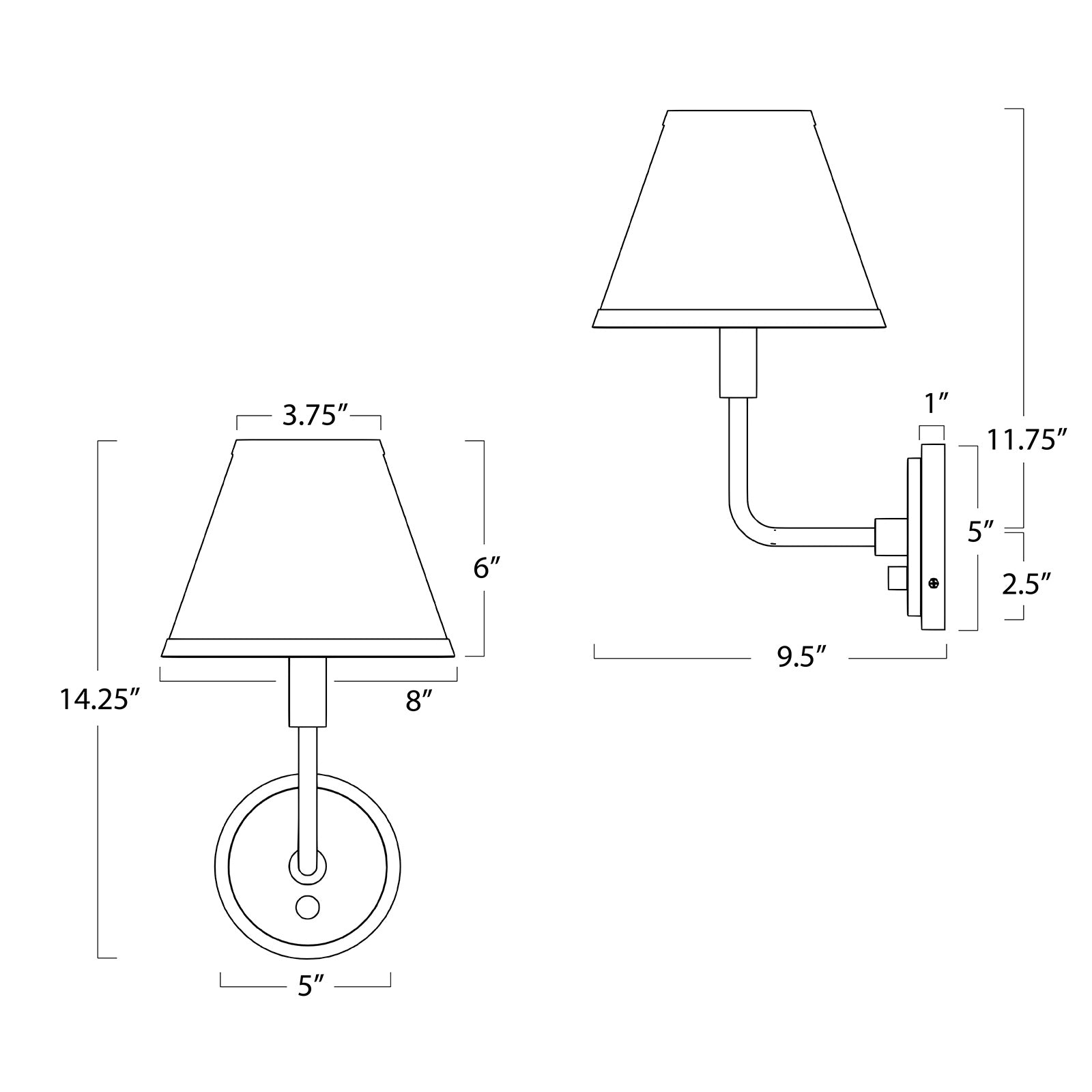 Polly Sconce Single (Natural Brass with Rattan Shade) Wall Sconces Regina Andrew
