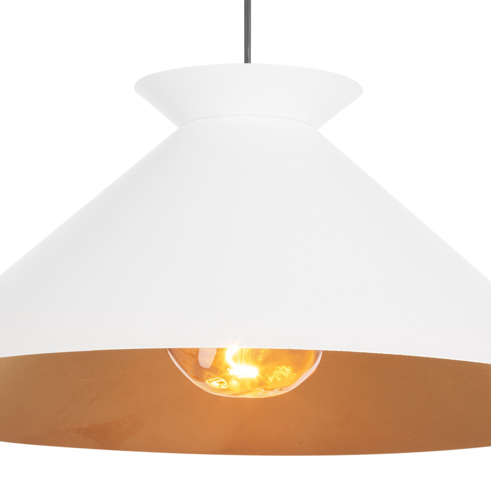 Viggo Pendant Large (White and Gold) Pendants Regina Andrew