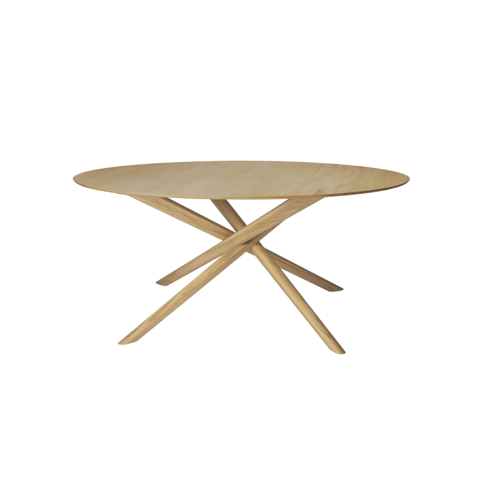 Mikado Dining Table - Round Oak 9 - a - FURNITURE - Dining Table - round Ethnicraft