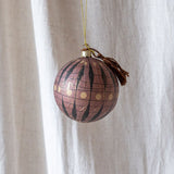 Round Paper Mache Ornament with Tassel CHRISTMAS 2023 Creative Co-op (DYA) No. 4