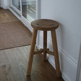 Nelly Vintage Round Stool 0-VINTAGE - stool Hauer Market