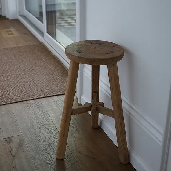 Nelly Vintage Round Stool 0-VINTAGE - stool Hauer Market