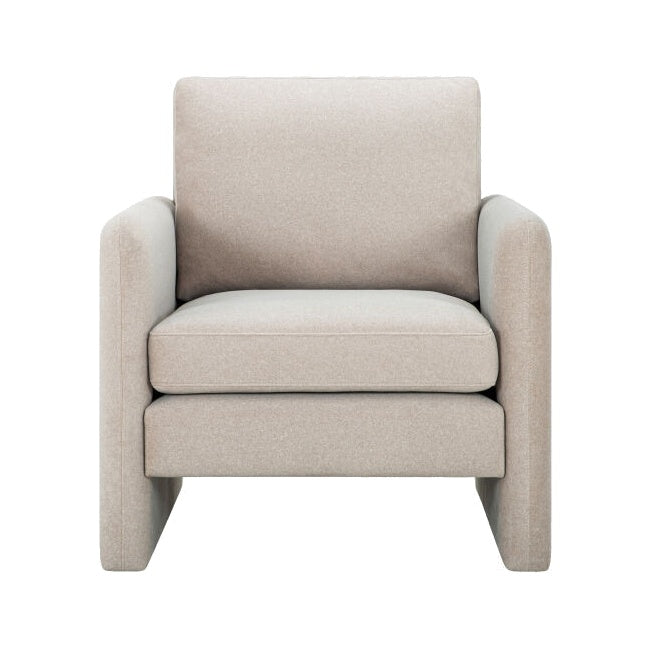 Nicolette Accent Chair FURNITURE - accent chair Surya Beige