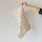 Eggnog Linen Stocking CHRISTMAS 2024 Indaba