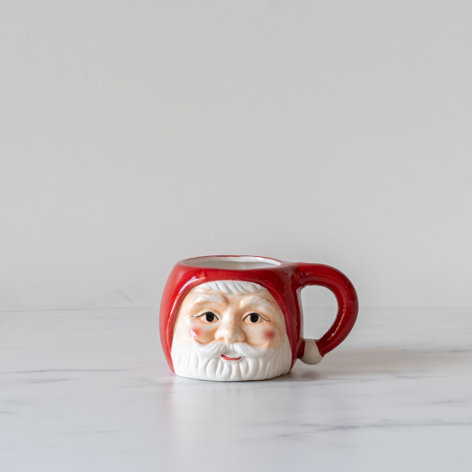 Red Vintage Santa Mug CHRISTMAS 2024 Creative Co-op (DYA)