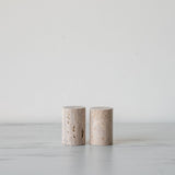 Travertine Salt & Pepper Shakers salt and pepper shakers Creative Co-op (DYA)