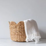 Storage Baskets with Decorative Scalloped Edge basket Creative Co-op (DYA)