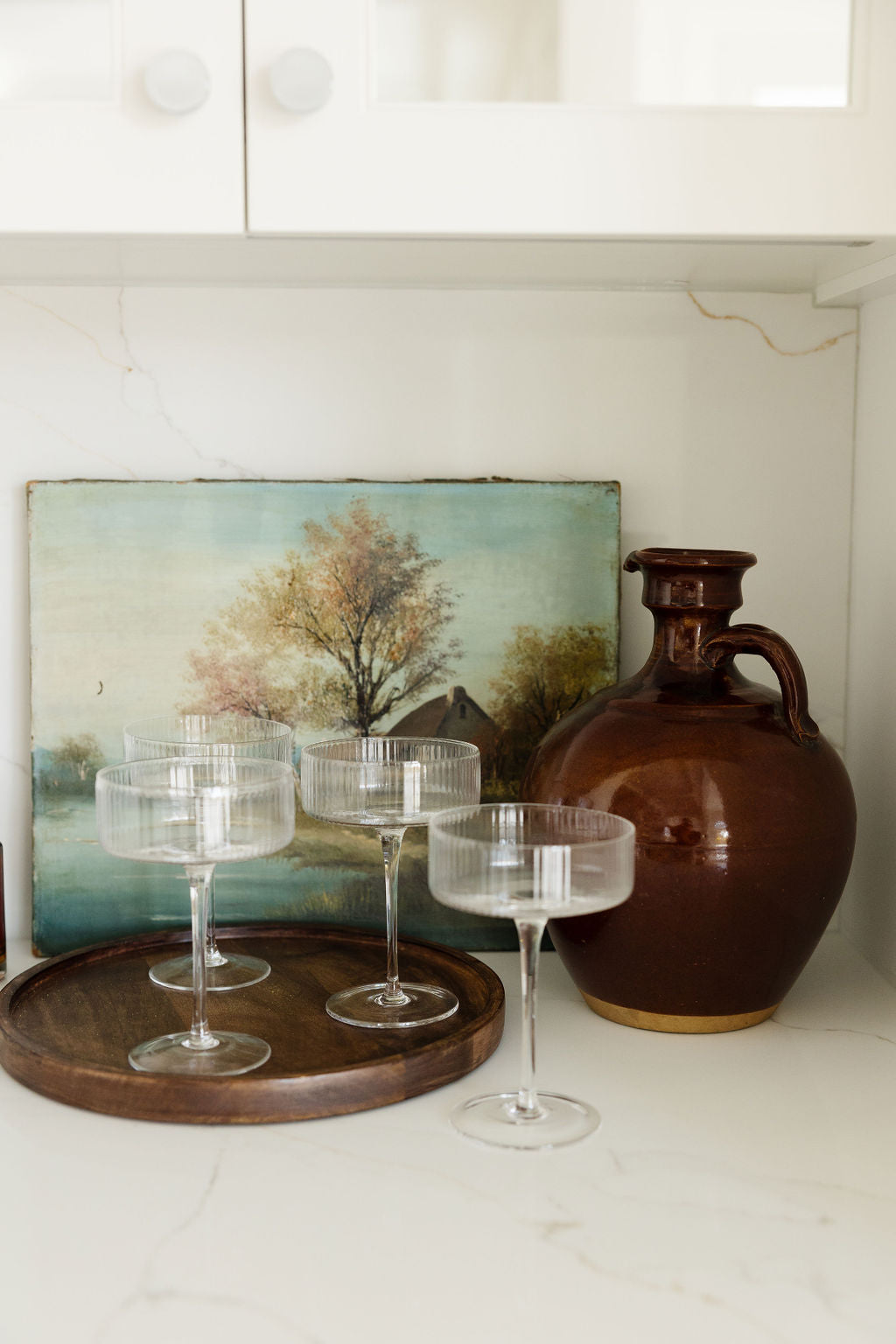 Ribbed Coupe Glass Set coupe glass Inter Continental Mercantile