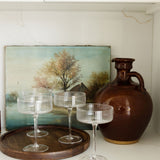 Ribbed Coupe Glass Set coupe glass Inter Continental Mercantile