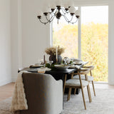 FLOOR MODEL - Cove Dining Chair - Heather Twill Stone FURNITURE - floor model Four Hands