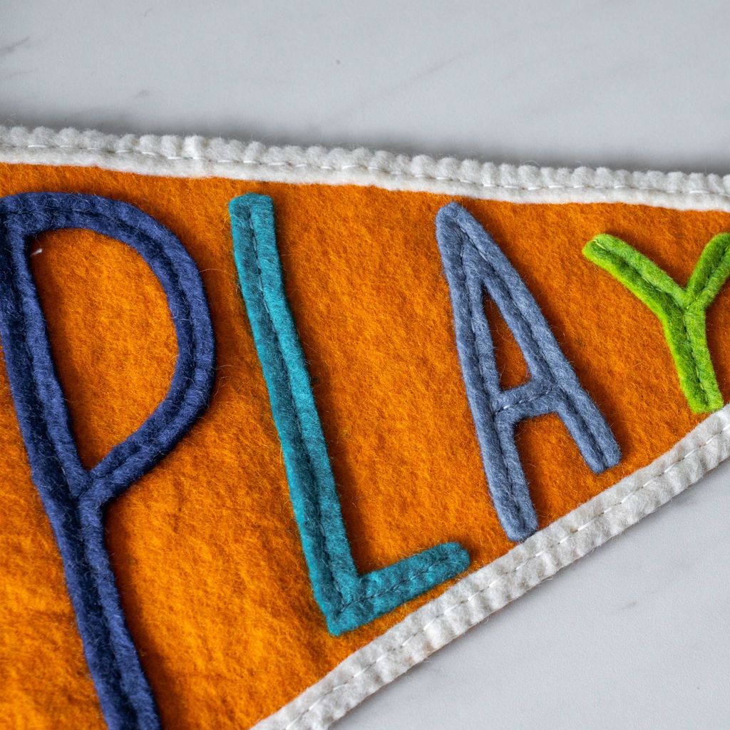 Felt Pennant Flag FINNBIRD - wall hanging Global Goods Partners (Faire)