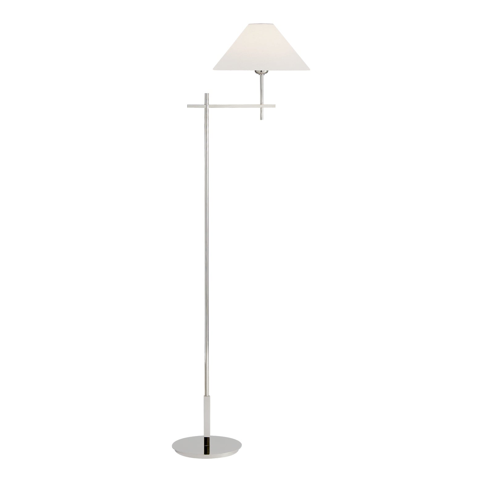 Hackney Bridge Arm Floor Lamp LIGHTING - floor lamp Visual Comfort Polished Nickel