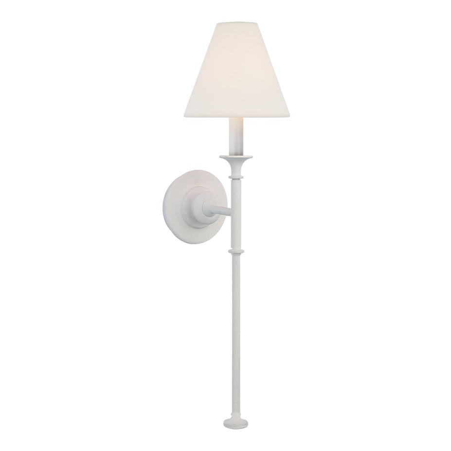 Piaf Large Tail Sconce LIGHTING - sconce Visual Comfort Plaster White
