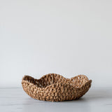 Round Scalloped Bankuan Baskets basket Creative Co-op (DYA) Small