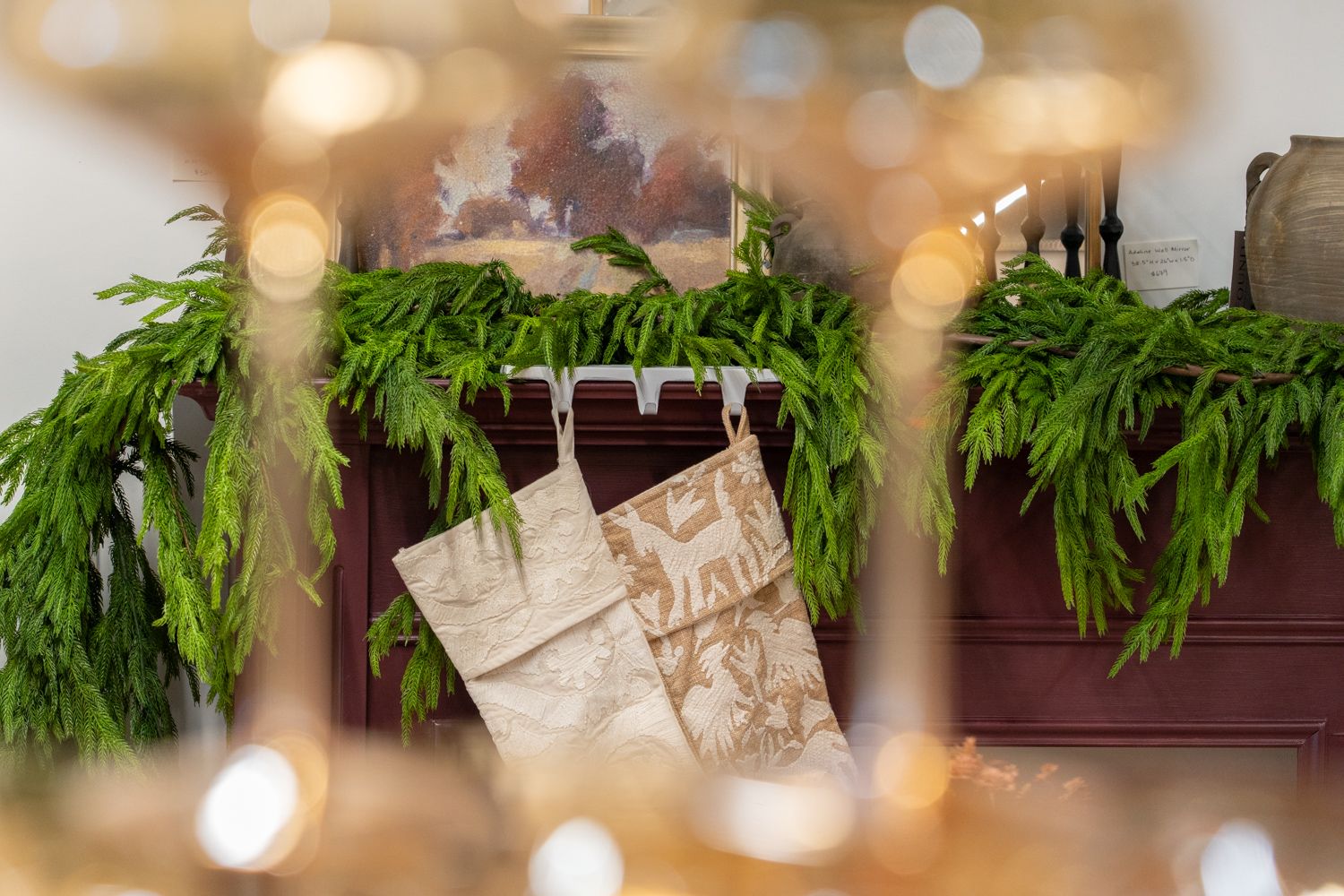 Faux Dripping Pine Garland CHRISTMAS 2025 Tri W Imports