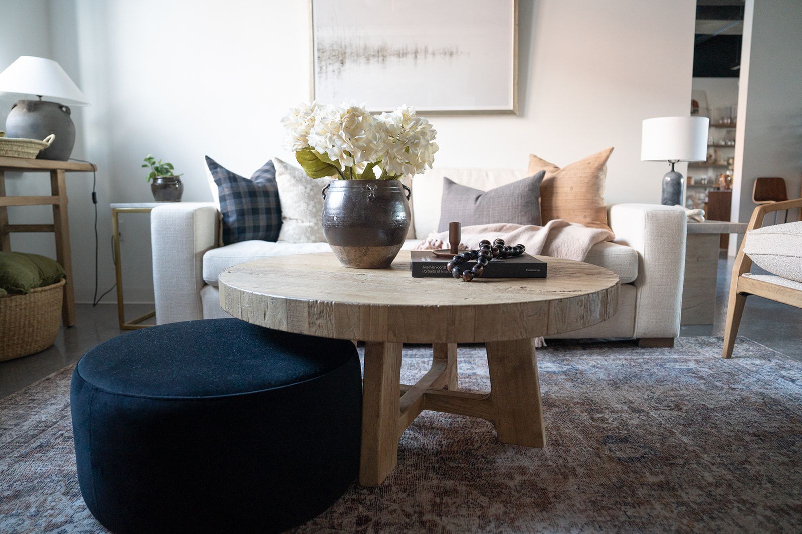Lennon Round Coffee Table 4 - b - FURNITURE - coffee table - round Hauer Market