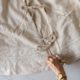 Eggnog Linen Tree Skirt CHRISTMAS 2024 Indaba